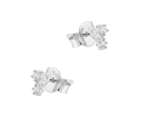 Lovely Flower Silver Stud Earring STS-6452